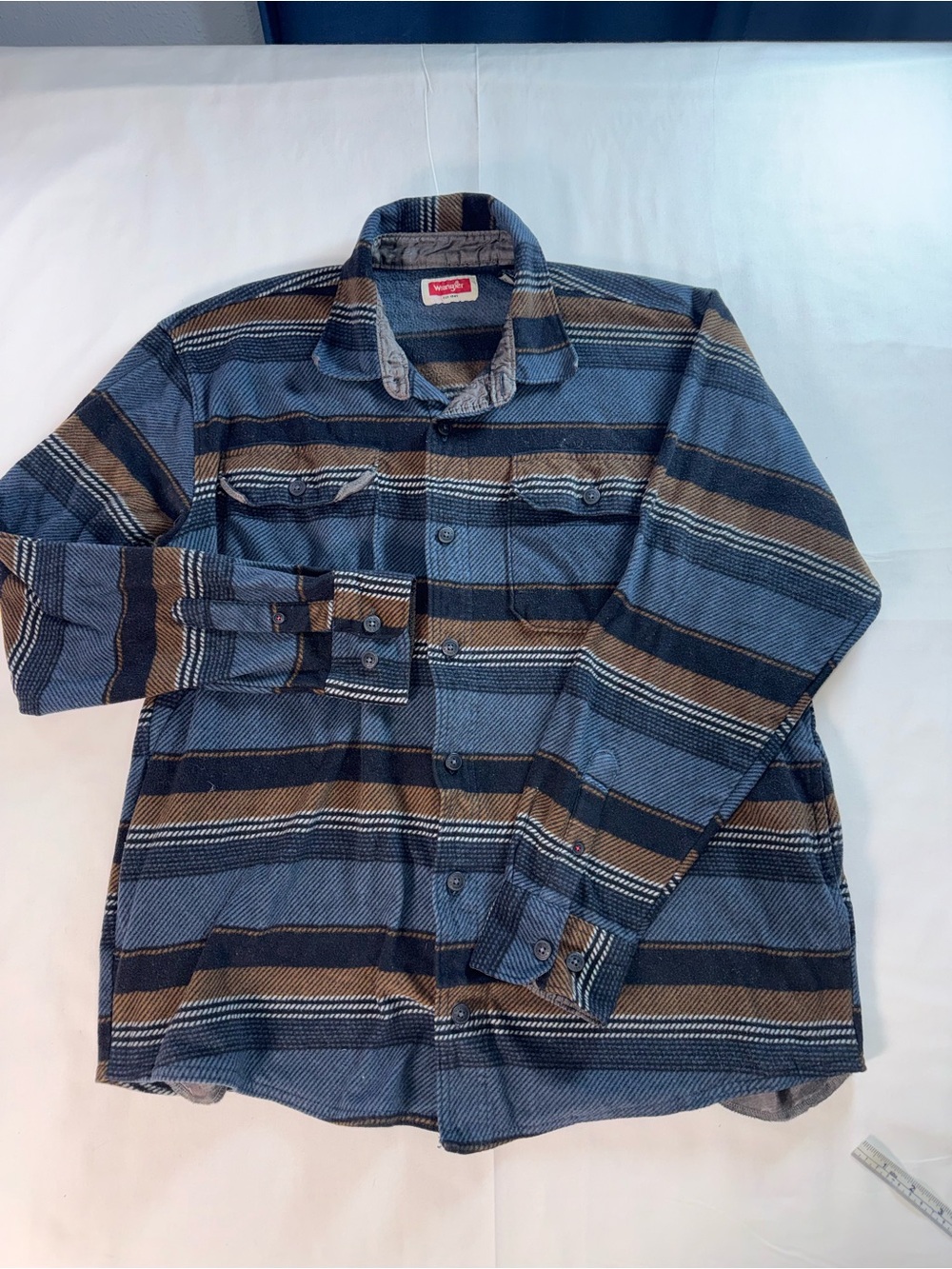 Wrangler Striped Fleece Shacket